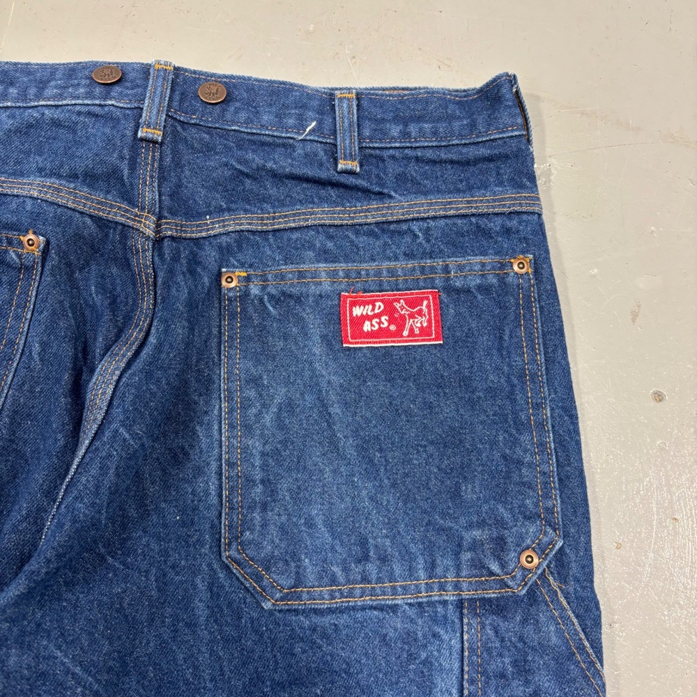 Wild Ass Logger Jeans Mens 34x32 Blue Denim Work Pants Carpenter Made in Canada